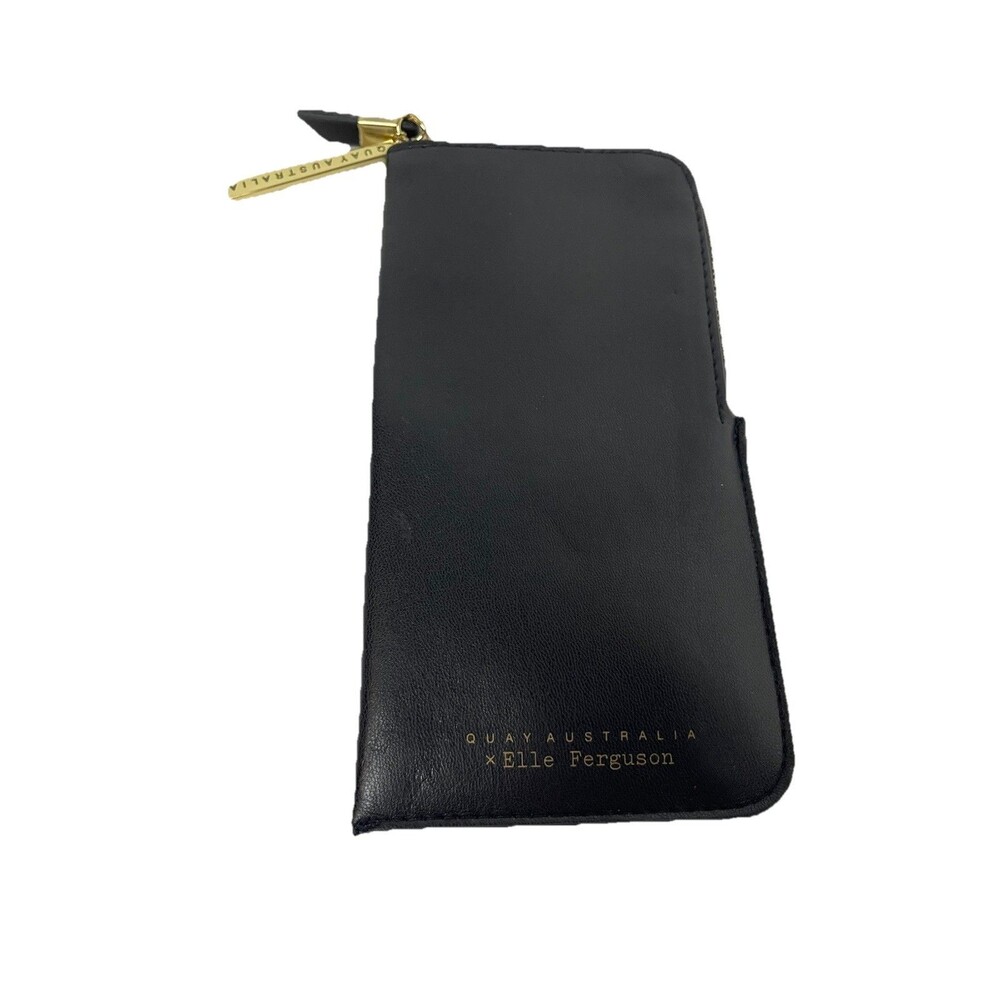 Quay Australia Elle Ferguson Soft Sunglass Case Black And Lens Cloth